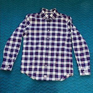 Men's Vineyard Vines Plaid Shirt - Blue and White